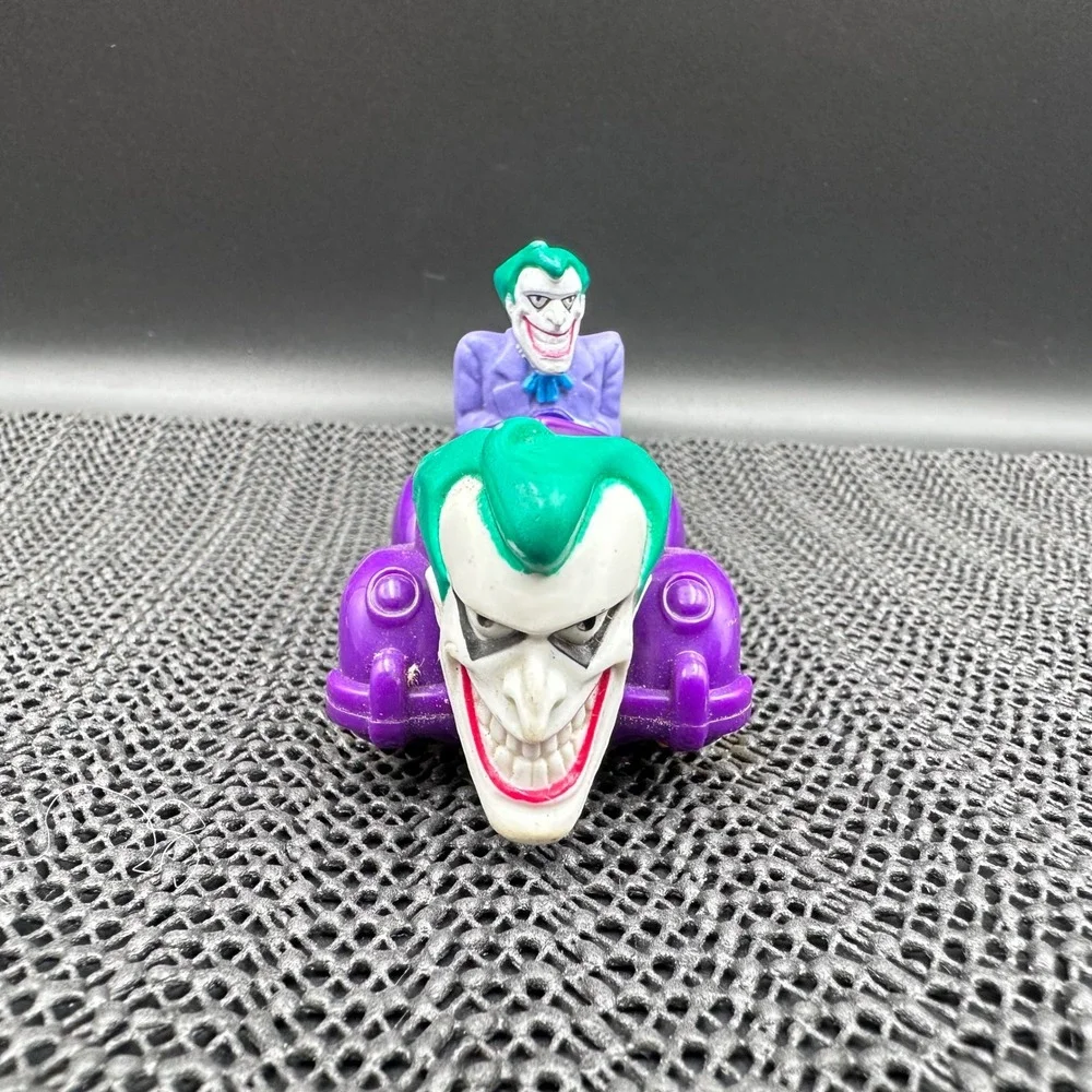 Vintage 1993 DC Comics Joker Jokermobile Toy Car Batman Animated Series Purple